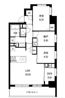 アーバンパーク立石【8階】の間取り