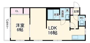 コーポ丸久覚王山【306号室】の間取り