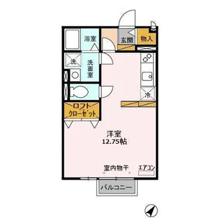 グランパティオⅢ【206号室】の間取り
