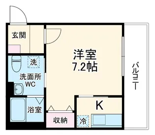 ベイルーム西鶴間【2階】の間取り