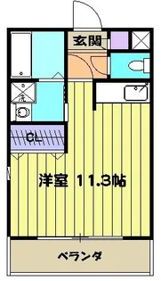 カトル・セゾンK【402号室】の間取り