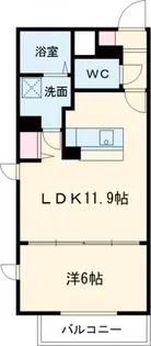 ラミューズ宮みらい【6階】の間取り