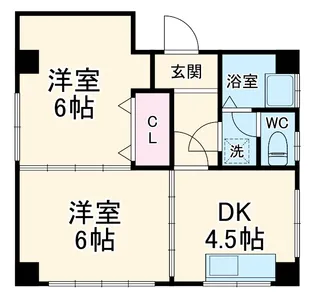 雨野ビル【3階】の間取り