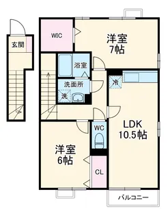 トップⅤ【2階】の間取り
