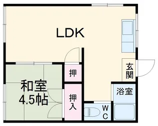 菅生ハイム【203号室】の間取り