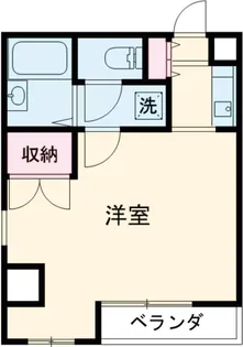 大通りハイツ【502号室】の間取り