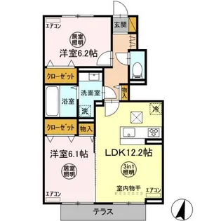 Bell Forte(ベルフォルト)【1階】の間取り