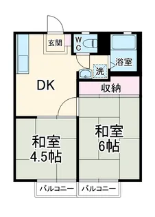 ルミエール日向山【2階】の間取り