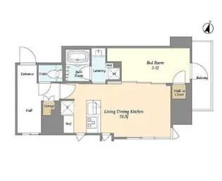 AIFLAT若松河田【9階】の間取り