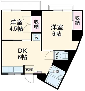 ハイム弥生【201号室】の間取り