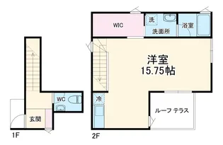 ハナミズキE棟【2号室】の間取り