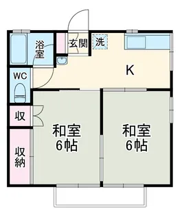 はねだハイツ【2階】の間取り
