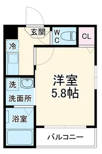 Hx Shinkemigawa【1階】の間取り
