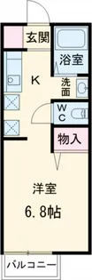 栗原ハイツA【1階】の間取り