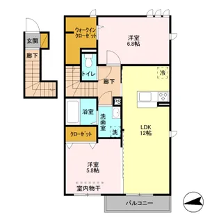 Beans【2階】の間取り