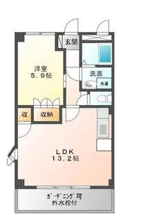 J.Sガーデン【305号室】の間取り