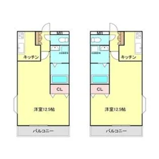 パークサイドビュー【2階】の間取り