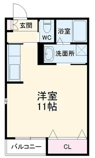 CHESKY【102号室】の間取り