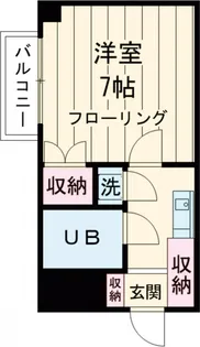 ハプスコート【107号室】の間取り