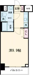 GENOVIA白糸台skygarden【3階】の間取り