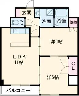 ウエキハイツ【302号室】の間取り