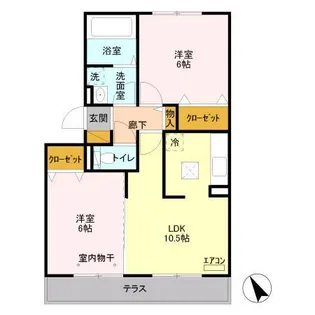 オアシス【3階】の間取り