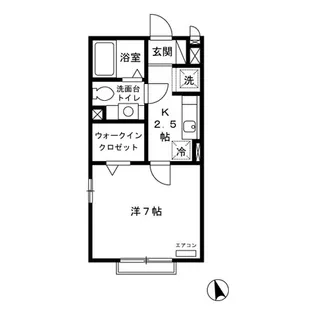 クレール四季彩の丘 弐番館【2階】の間取り