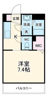 ボヌール大里【305号室】の間取り