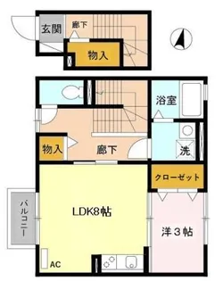 セプトクルール【2階】の間取り