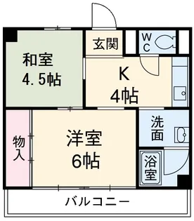 マンション幸【402号室】の間取り
