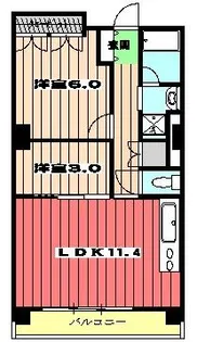 パークアクシス西船橋本郷町【4階】の間取り