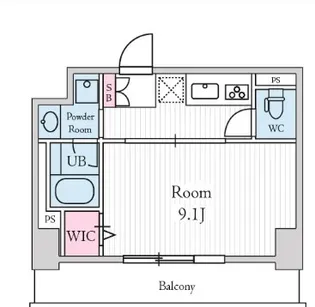 KDXレジデンス千葉中央East【12階】の間取り