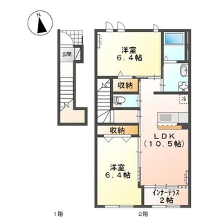 ハイツローリエ【2階】の間取り