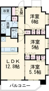 春日部マンション【5階】の間取り