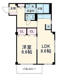 ブラヴィオ・ゴトウ【2階】の間取り