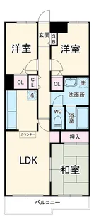 リカスコート【3階】の間取り