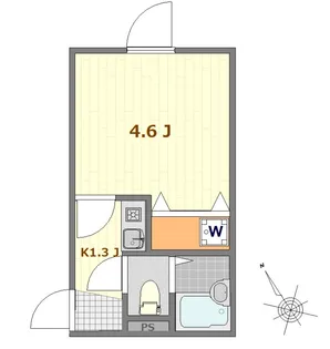 ドマーニ扇【1階】の間取り