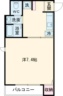 ラ・ベル・メゾン蒼風館【1階】の間取り