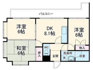 ヒルサイドクラタ【2階】の間取り