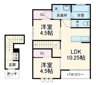 TSUNAGU【2階】の間取り
