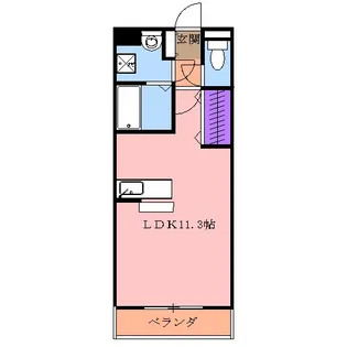 ルーナシティ【3階】の間取り