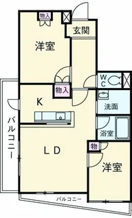 リーカル小田原【701号室】の間取り