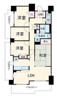 グランドメゾン小幡緑地【3階】の間取り