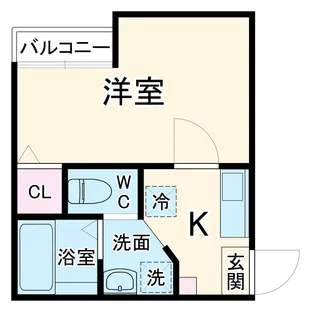 Blanc Cube一ノ割【2階】の間取り