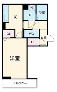 プルミエプランタン【203号室】の間取り