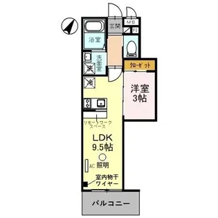 グレイスグリーンヒルズ【205号室】の間取り
