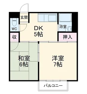 楠元マンション【4階】の間取り
