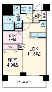 スタイリオ梶が谷【6階】の間取り