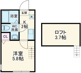 サニーガーデン中田【2階】の間取り