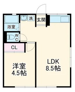 シティハイムマリモ【1階】の間取り